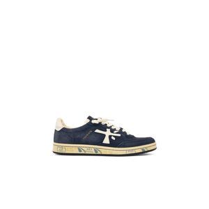 Premiata 'Bskt Clay' Blue Suede Sneakers Men